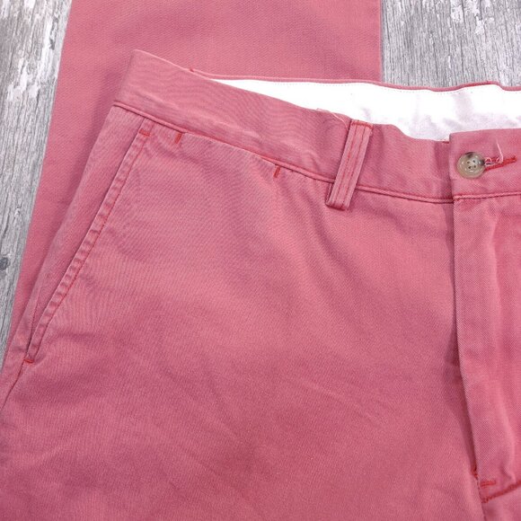 Polo Ralph Lauren Mens Classic Pants Size 34x32 Pink Chino Straight Stretch - Picture 5 of 9